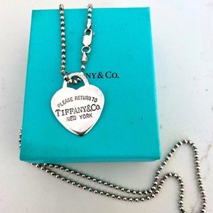 Tiffany and co heart shaped tag